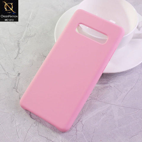 Samsung Galaxy S10 Plus Cover - Pink - Soft Shockproof Sillica Gel Case