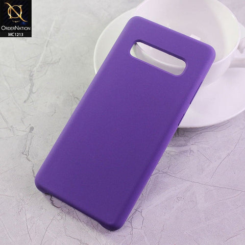 Samsung Galaxy S10 Plus Cover - Purple - Soft Shockproof Sillica Gel Case
