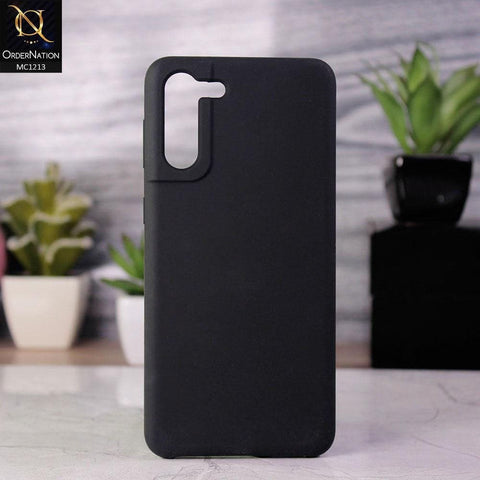 Samsung Galaxy S21 FE 5G Cover - Black - Soft Shockproof Sillica Gel Case