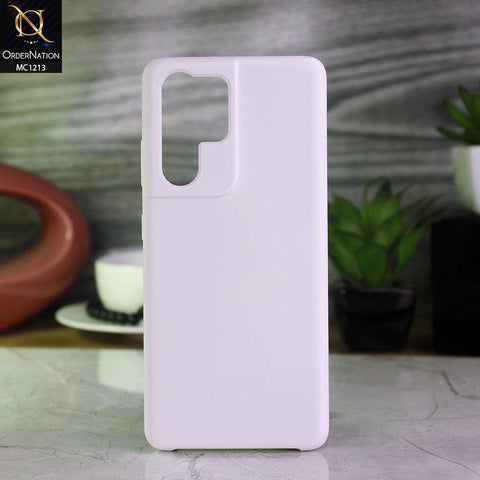 Samsung Galaxy S21 Ultra 5G - White - Soft Shockproof Sillica Gel Case