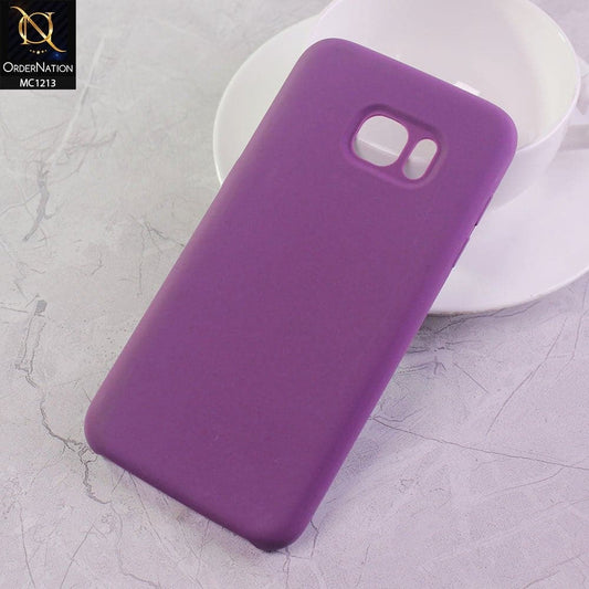 Samsung Galaxy S7 Edge Cover - Indigo - Soft Shockproof Sillica Gel Case