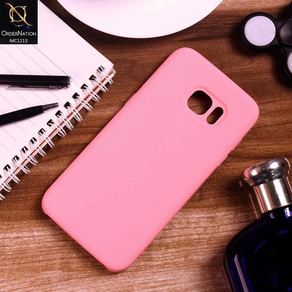 Samsung Galaxy S7 Edge - Pink - Soft Shockproof Sillica Gel Case