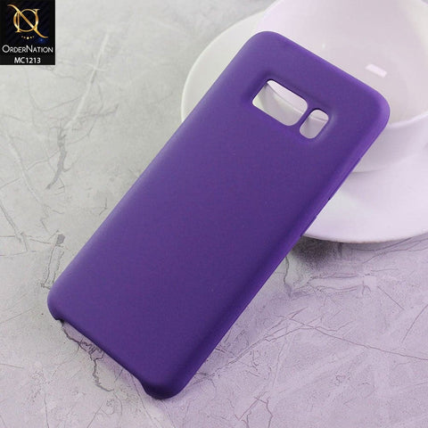 Samsung Galaxy S8 Cover - Purple - Soft Shockproof Sillica Gel Case