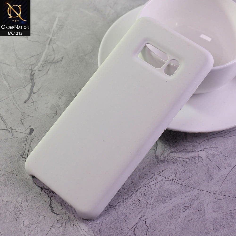 Samsung Galaxy S8 Cover - White - Soft Shockproof Sillica Gel Case