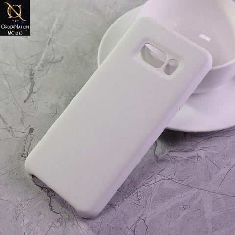 Samsung Galaxy S8 Cover - White - Soft Shockproof Sillica Gel Case