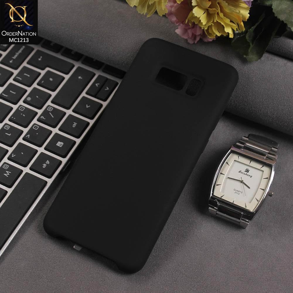 Samsung Galaxy S8 Plus - Black - Soft Shockproof Sillica Gel Case
