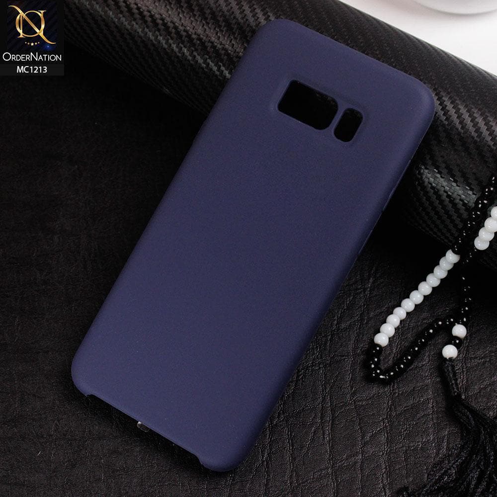 Samsung Galaxy S8 Plus - Dark Blue - Soft Shockproof Sillica Gel Case
