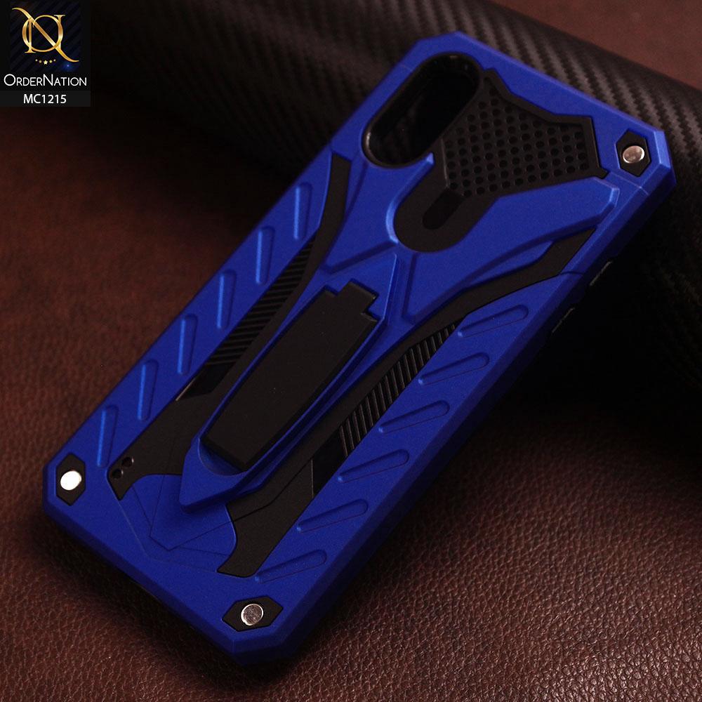 Samsung Galaxy A01 - Blue -Hybrid Shockproof Stand Case