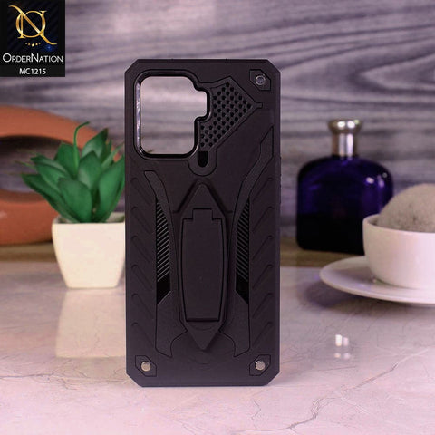 Oppo A94 Cover - Black - Luxury Hybrid Shockproof Stand Case