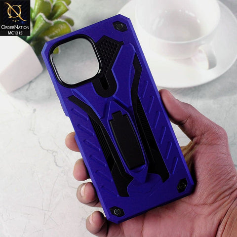 Xiaomi Mi 11 Cover - Blue - Luxury Hybrid Shockproof Stand Case