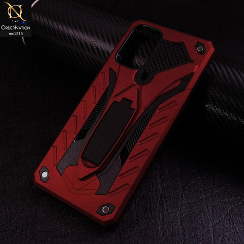 Samsung Galaxy S20 Plus - Red - Luxury Hybrid Shockproof Stand Case