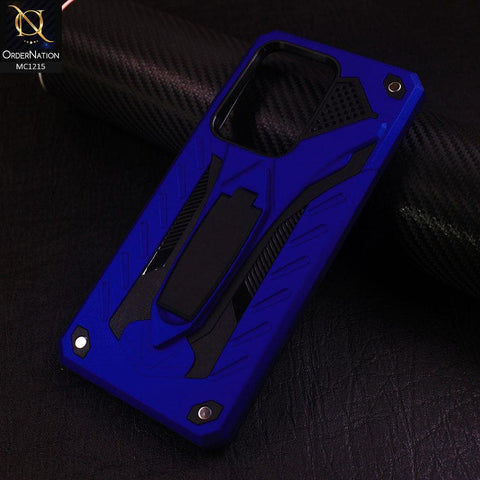 Samsung Galaxy Note 20 Ultra - Blue - Luxury Hybrid Shockproof Stand Case