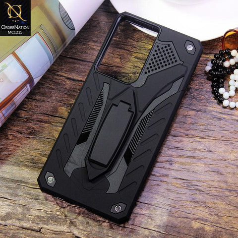 Samsung Galaxy S21 Ultra 5G Cover - Black - Luxury Hybrid Shockproof Stand Case