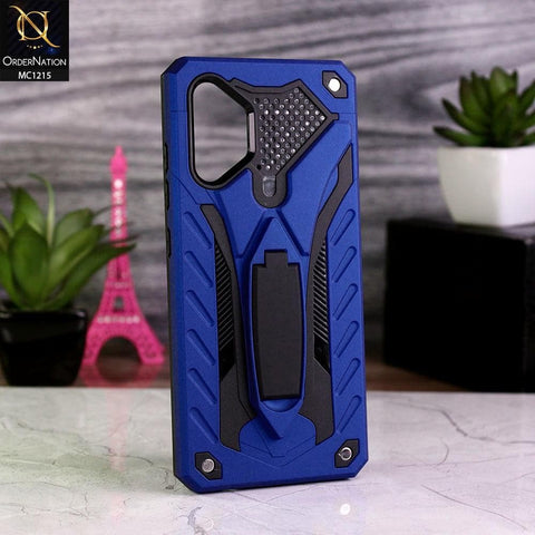 Samsung Galaxy A32 4G Cover - Blue - Luxury Hybrid Shockproof Stand Case