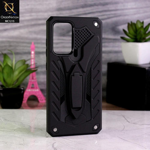 Samsung Galaxy A72 Cover - Black - Luxury Hybrid Shockproof Stand Case
