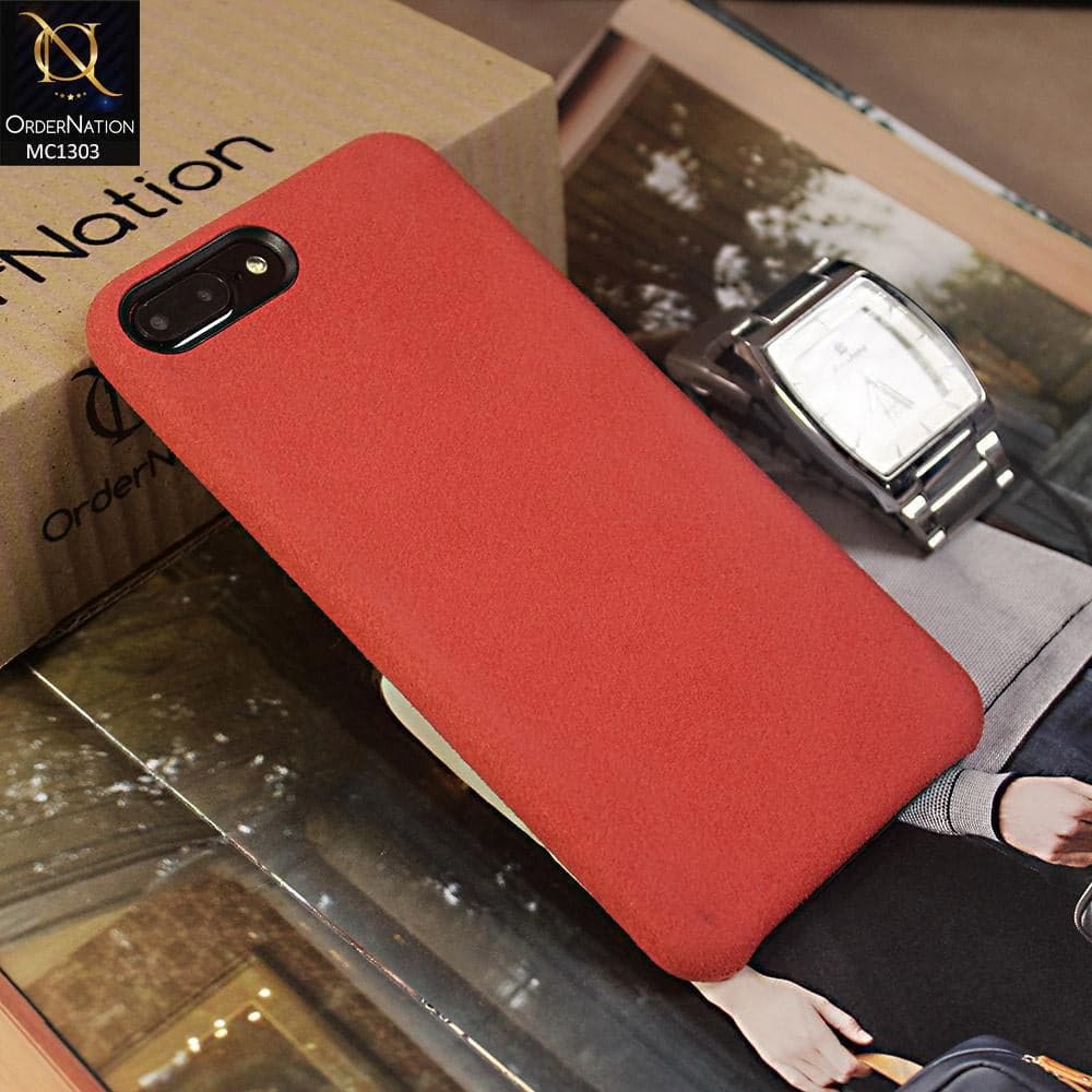 iPhone 8 Plus / 7 Plus Cover - Red - Texture Surface PC Protective Case