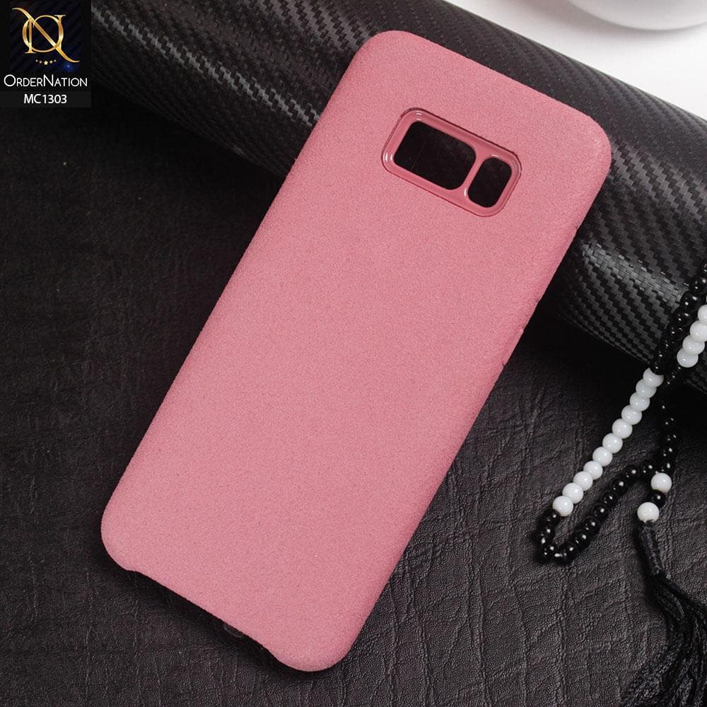 Samsung Galaxy S8 Plus Cover - Pink - Texture Surface PC Protective Case