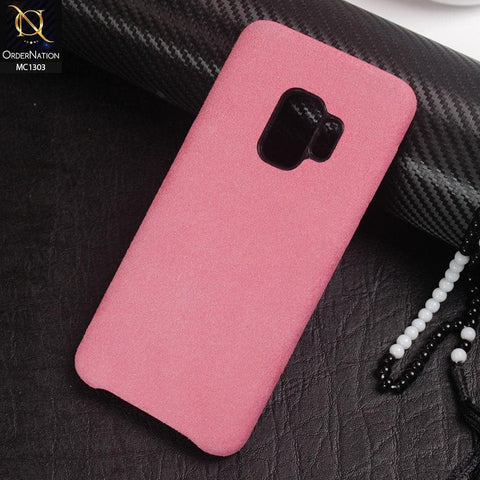 Samsung Galaxy S9 Cover - Pink - Texture Surface PC Protective Case