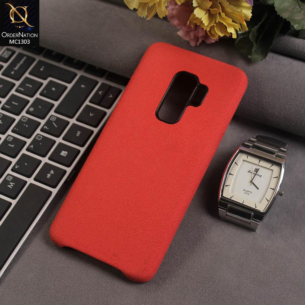 Samsung Galaxy S9 Plus Cover - Red - Texture Surface PC Protective Case