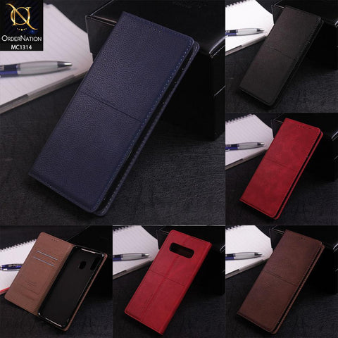 Samsung Galaxy S21 Plus 5G Cover - Light Brown - Rich Boss Flip Book Soft Leather Texture Case