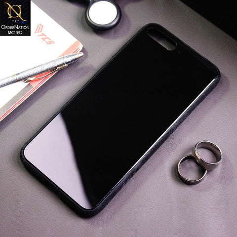 Huawei Y6 2018 Cover - Black - Color Tempered Glass Soft Border Case