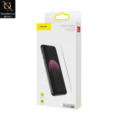 iPhone XS Max Screen Protector- Transparent - Baseus Full-Glass Tempered Glass Film 2 Pcs