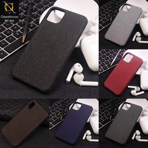 iPhone 11 Pro Cover - Light Gray - Jeans Texture PC Case