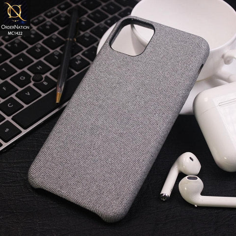 iPhone 11 Cover - Light Gray - Jeans Texture PC Case