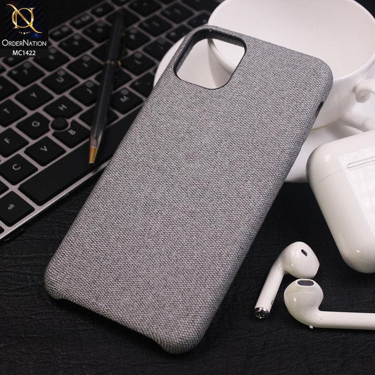 iPhone 11 Pro Max Cover - Light Gray - Jeans Texture PC Case