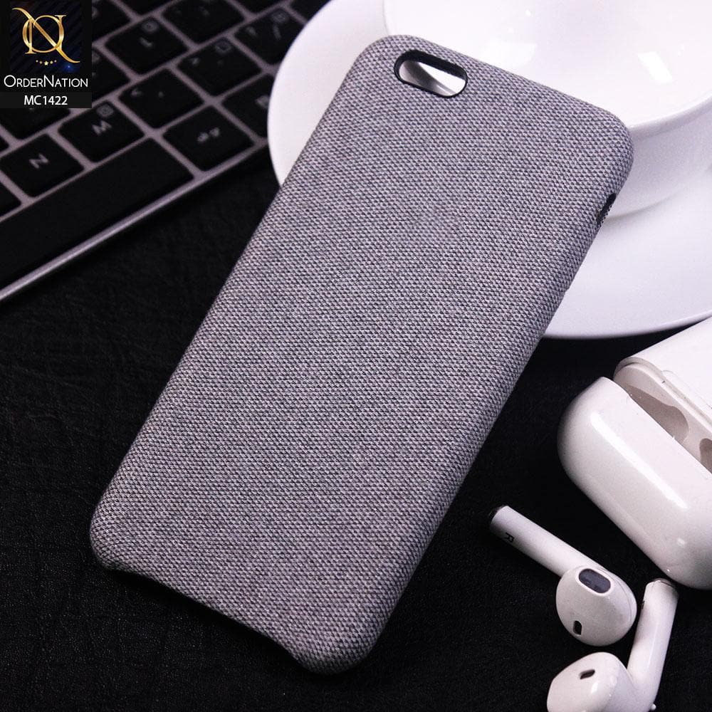 iPhone 6s Plus / 6 Plus Cover - Light Gray - Jeans Texture PC Case
