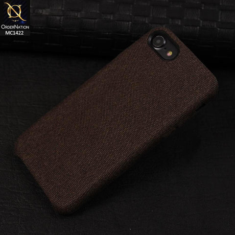 iPhone SE 2020 Cover - Brown - Jeans Texture PC Case