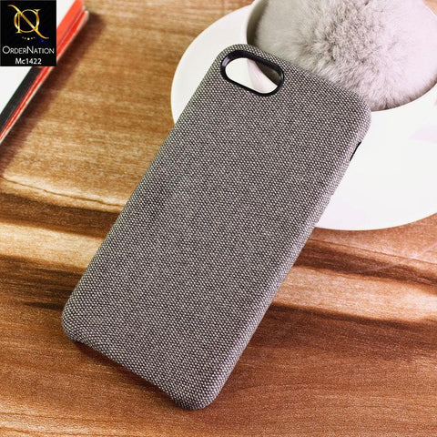 iPhone SE 2020 Cover - Dark Gray - Jeans Texture PC Case