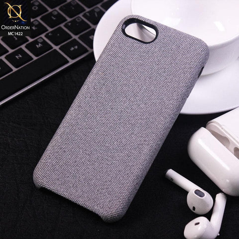 iPhone 8 / 7 Cover - Light Gray - Jeans Texture PC Case