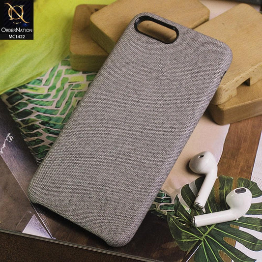 iPhone 8 Plus / 7 Plus Cover - Light Gray - Jeans Texture PC Case