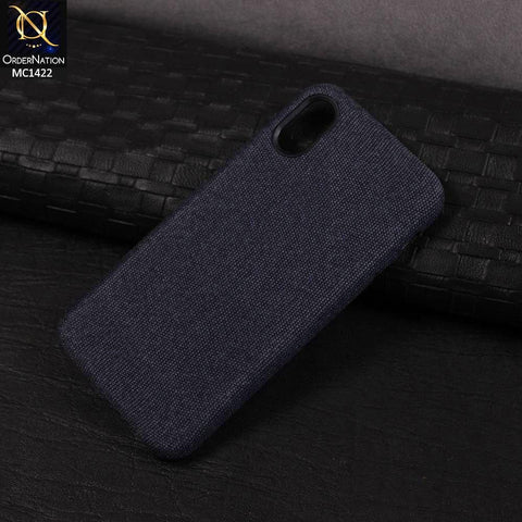 iPhone XS / X Cover - Blue - Jeans Texture PC Case