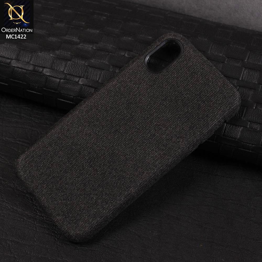 iPhone XR Cover - Black - Jeans Texture PC Case