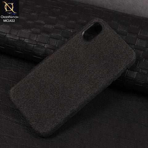 iPhone XR Cover - Black - Jeans Texture PC Case