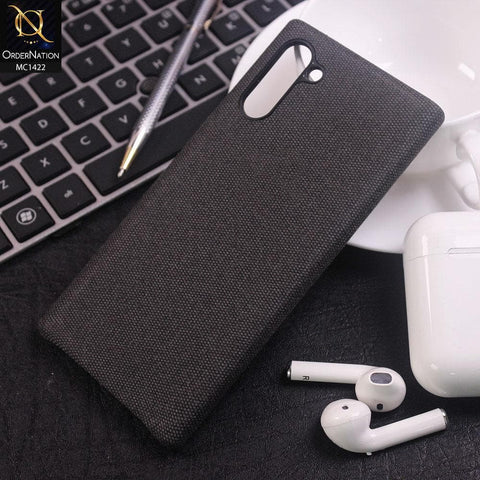 Samsung Galaxy Note 10 Cover - Black - Jeans Texture PC Case