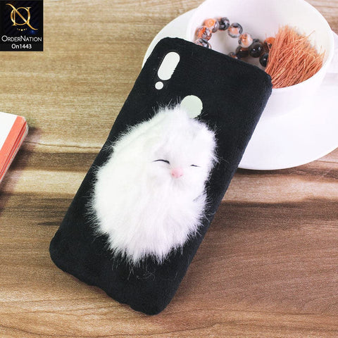 Huawei Nova 3i / P Smart Plus - Black - Cute Funny Character Sleeping Fur Case