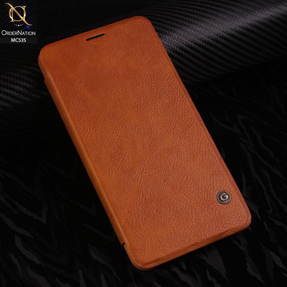 Samsung Galaxy A9 2016 / A9 Pro 2016 Cover - Brown - G-Case PU Leather Wallet Luxury Case