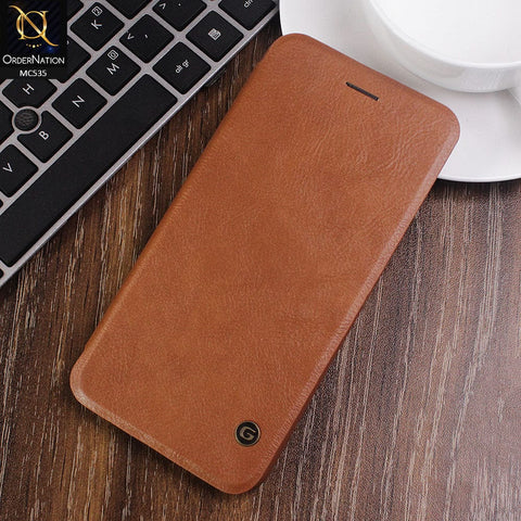 iPhone 6s Plus / 6 Plus Cover - Brown - G-Case PU Leather Wallet Luxury Case