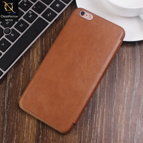 iPhone 6s Plus / 6 Plus Cover - Brown - G-Case PU Leather Wallet Luxury Case