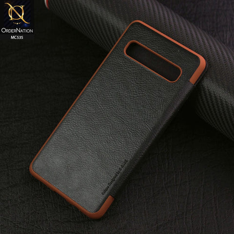 Samsung Galaxy S10 5G Cover - Black - G-Case PU Leather Wallet Luxury Case