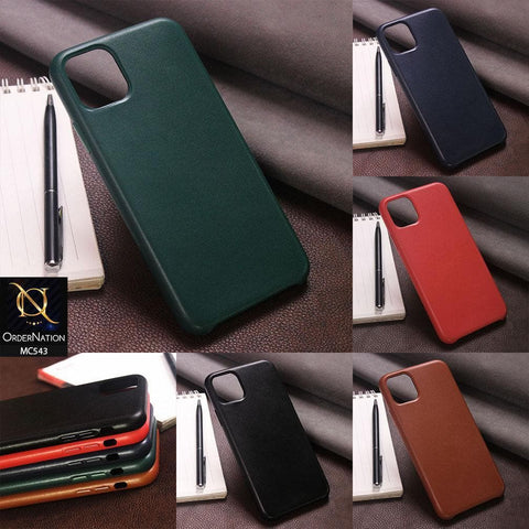 iPhone SE 2020 Cover - Dark Brown - Luxury Elegant Leather Soft Case