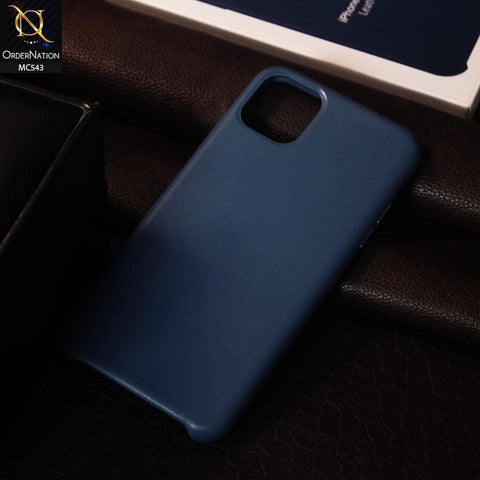 iPhone 11 Pro Cover - Alaskan Blue - Luxury Elegant Leather Soft Case