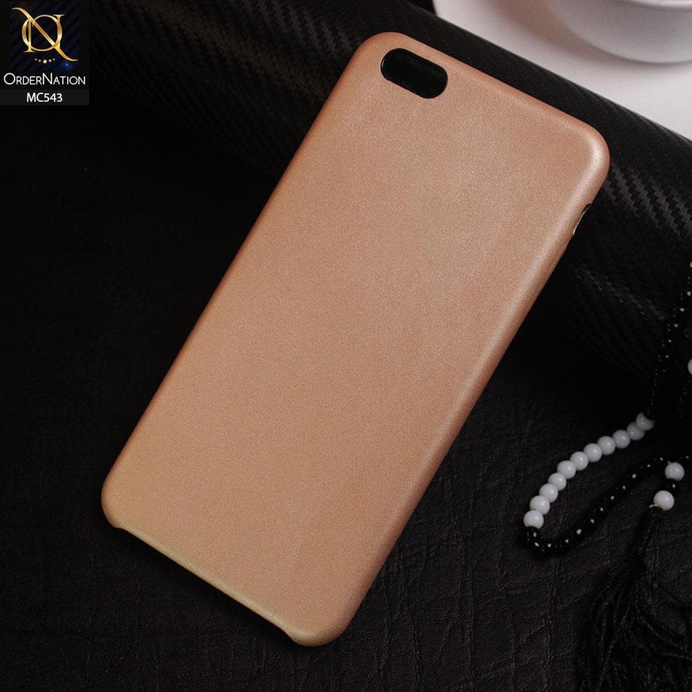 iPhone 6s Plus / 6 Plus Cover - Golden - Luxury Elegant Leather Soft Case