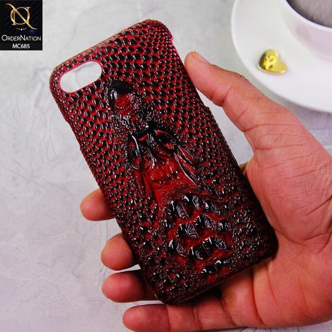 iPhone SE 2020 Cover - Red - 3D Smart Design Back Shell Hard Case