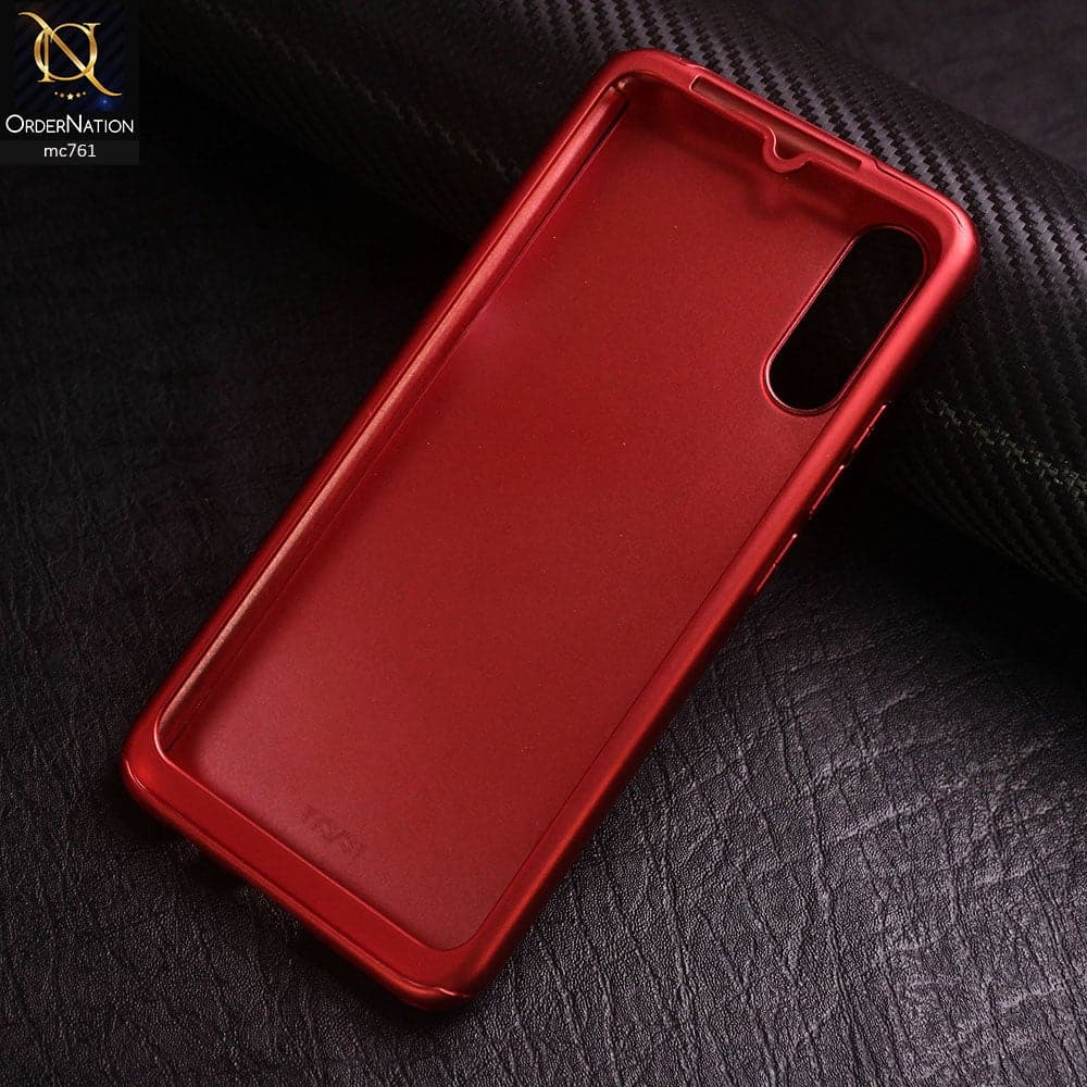 Viao S1 Cover - Red - 360 Full Protection Flexible Hard Case With Glass Screen Protector