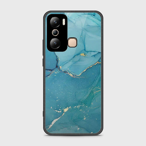 Infinix Hot 20i Cover- Mystic Marble Series - HQ Ultra Shine Premium Infinity Glass Soft Silicon Borders Case