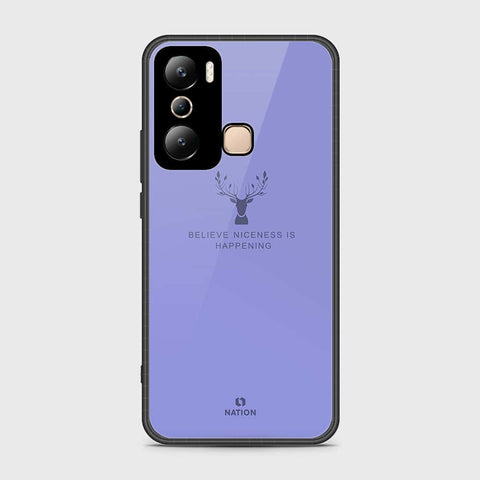 Infinix Hot 20i Cover- Nice Series - HQ Ultra Shine Premium Infinity Glass Soft Silicon Borders Case